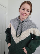 Load image into Gallery viewer, Turning Points Hoodie Crochet Pattern - PDF Download
