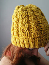 Load image into Gallery viewer, Cable Hat Crochet Pattern - PDF Download