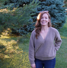 Load image into Gallery viewer, Ballet Wrap Crochet Sweater Pattern - PDF Download
