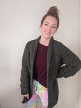 Load image into Gallery viewer, Bulky Beginner Raglan Crochet Sweater Pattern - PDF Download