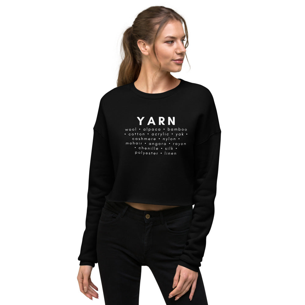 Crop Sweatshirt - Yarn Fibers