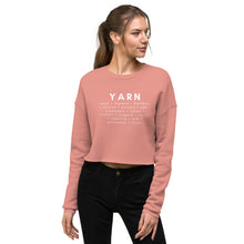 Load image into Gallery viewer, Crop Sweatshirt - Yarn Fibers
